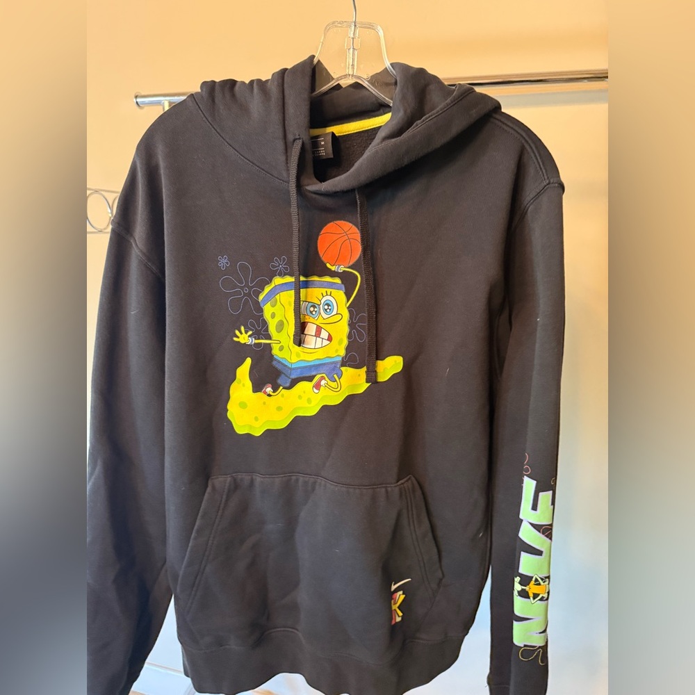 Nike Black Hoodie with Spongebob Graphic